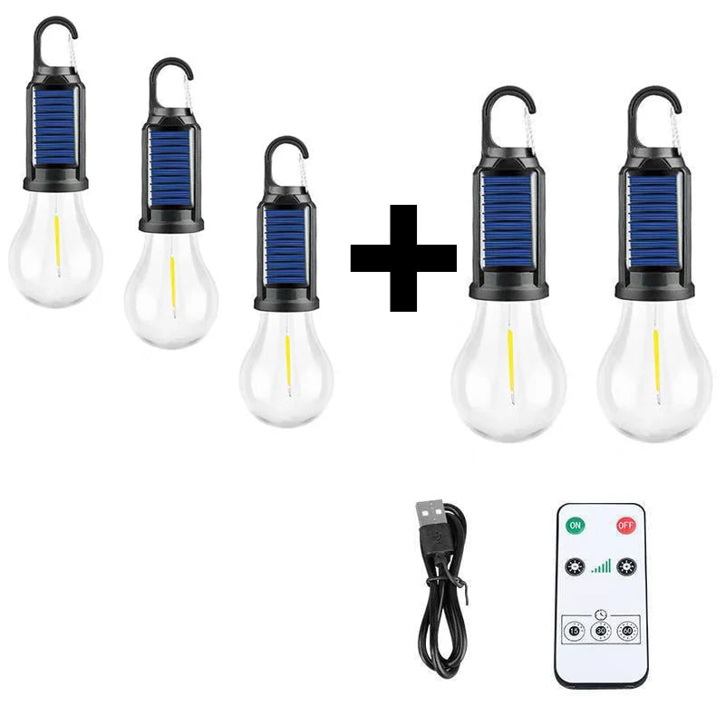 🌞 Solar Tent Camping Light Bulb