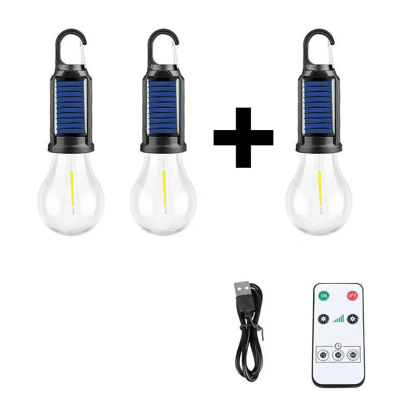 🌞 Solar Tent Camping Light Bulb