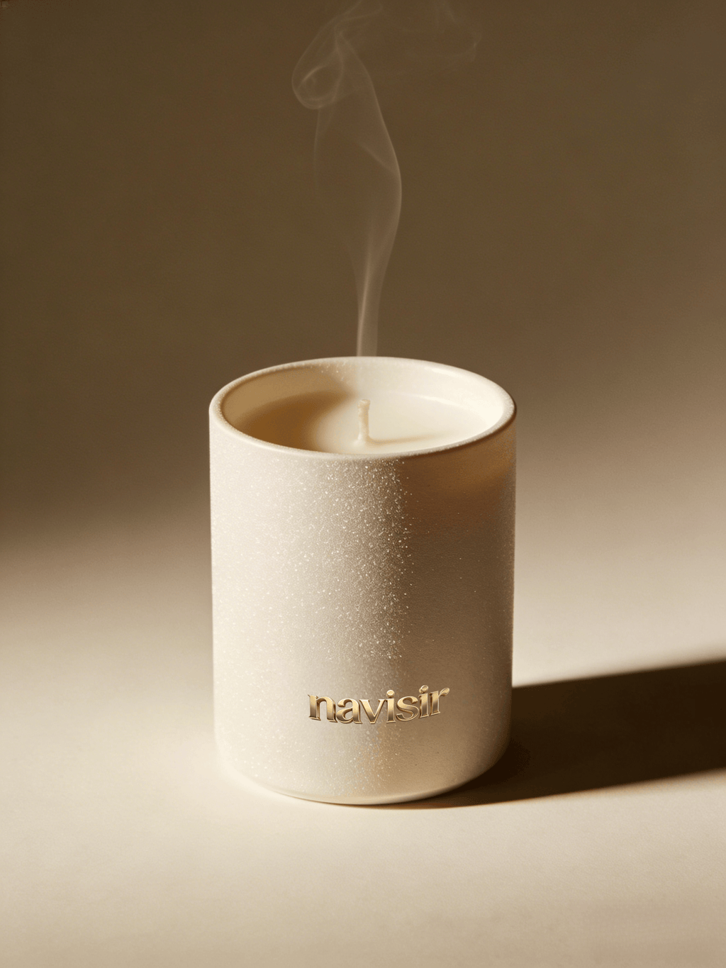 Navisir Minimalist Matte White Scented Candle