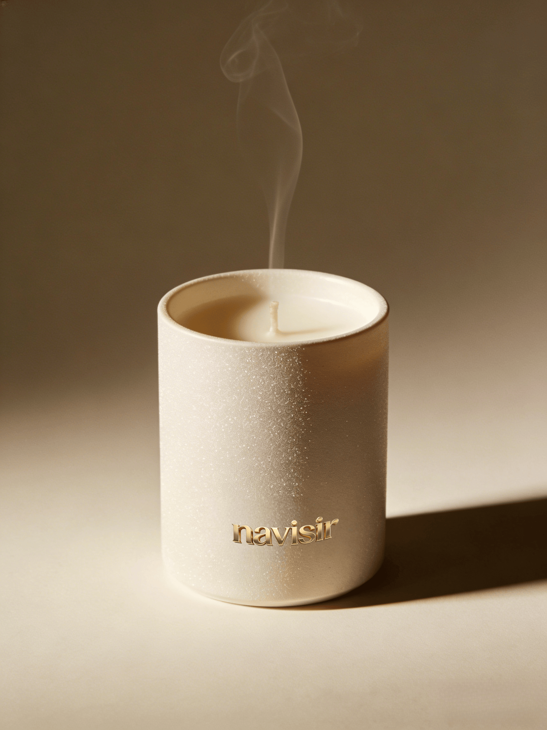 Navisir Minimalist Matte White Scented Candle