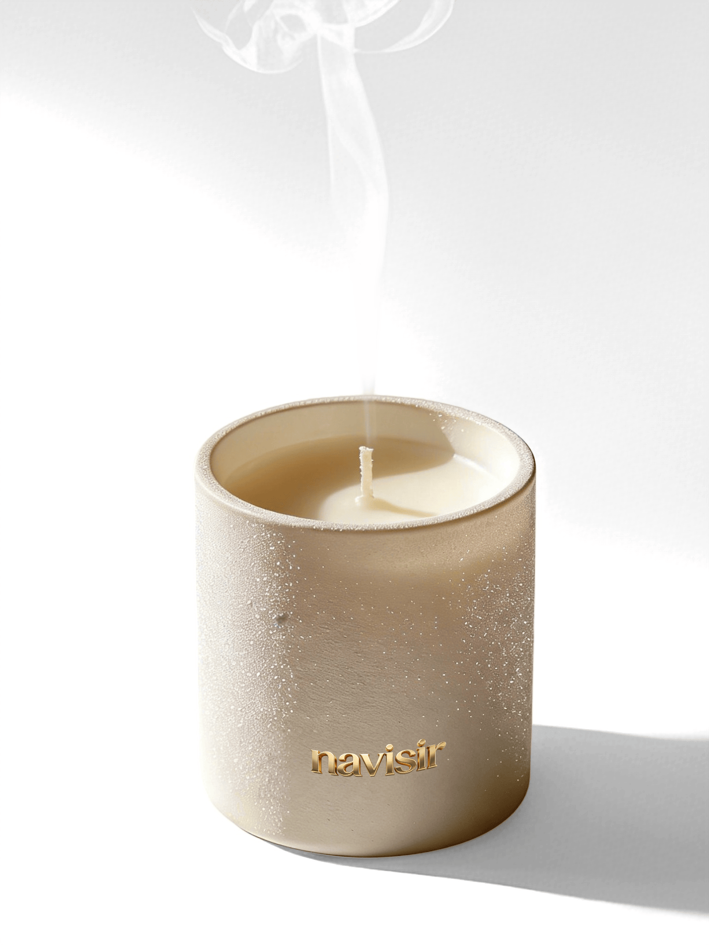 Navisir Minimalist Matte White Scented Candle