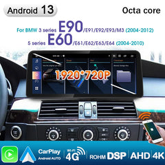 BMW 3/5 Series 2004-2012 E60 E61 E63 E64 E90 E91 E92 E93 Car Radio Android 13 Car Audio 12.3'' Screen Android Auto Carplay