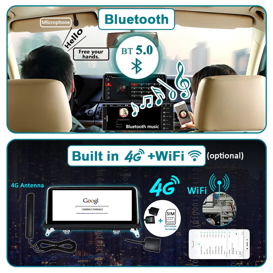 BMW E46 M3 318/320/325/330/335 Land Rover 75 1996-2007 Android 13 Car Radio 7'' Screen Android Auto Carplay