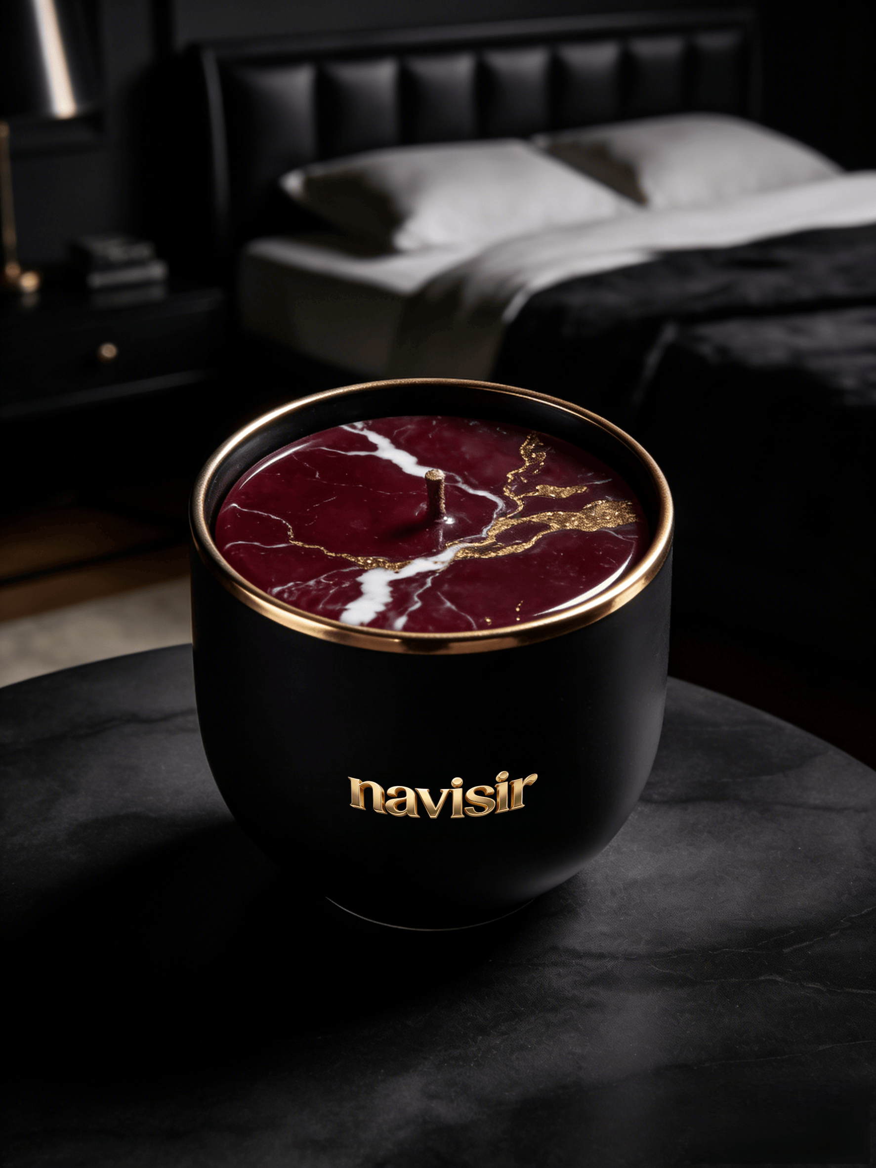 Navisir Noir & Gold Scented Candle