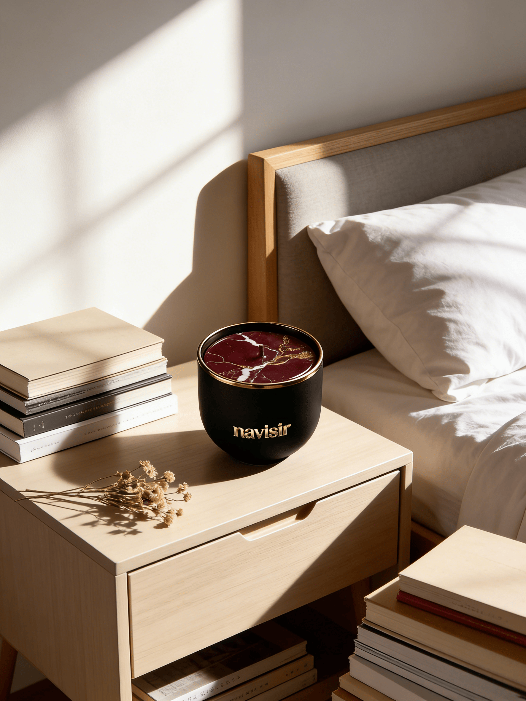 Navisir Noir & Gold Scented Candle