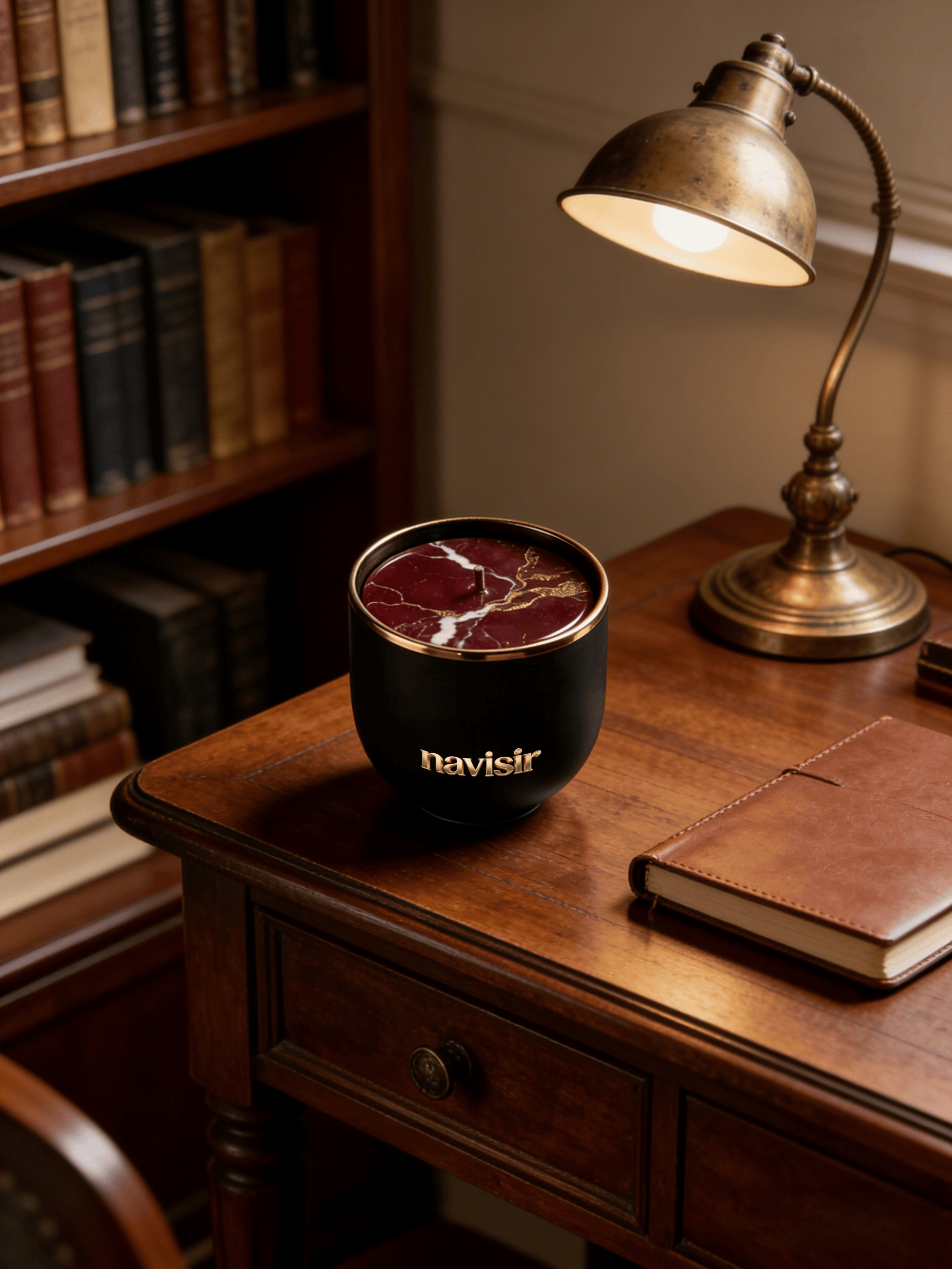 Navisir Noir & Gold Scented Candle
