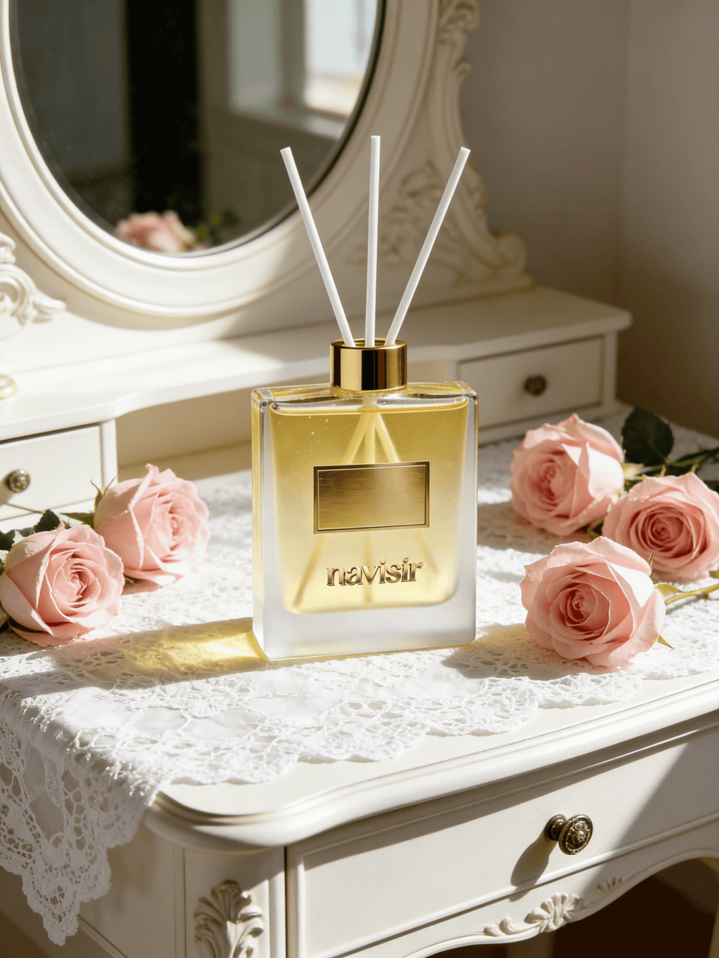 Navisir Minimalist Double Layer Glass Reed Diffuser