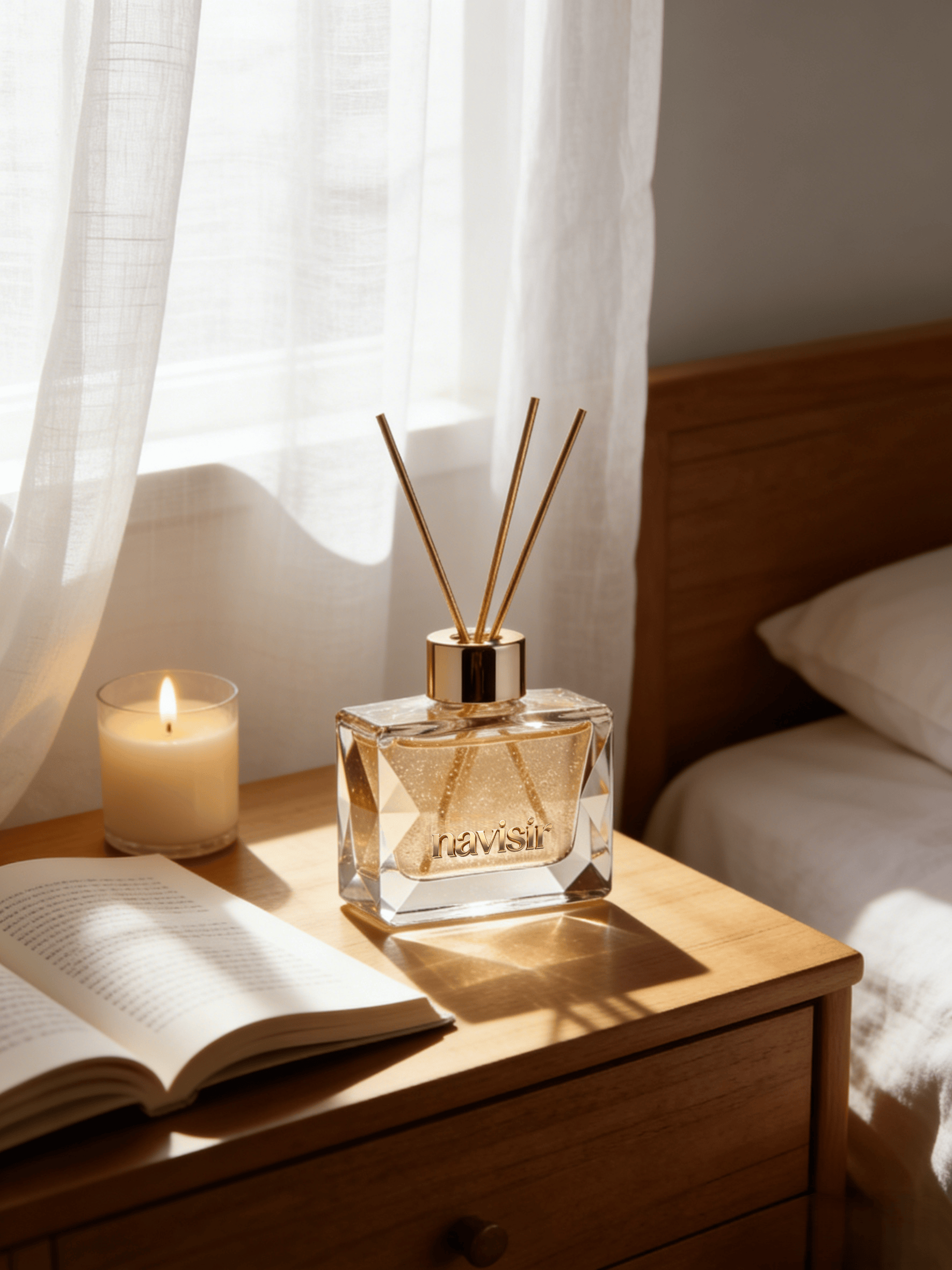 Navisir Premium Champagne Scent Reed Diffuser