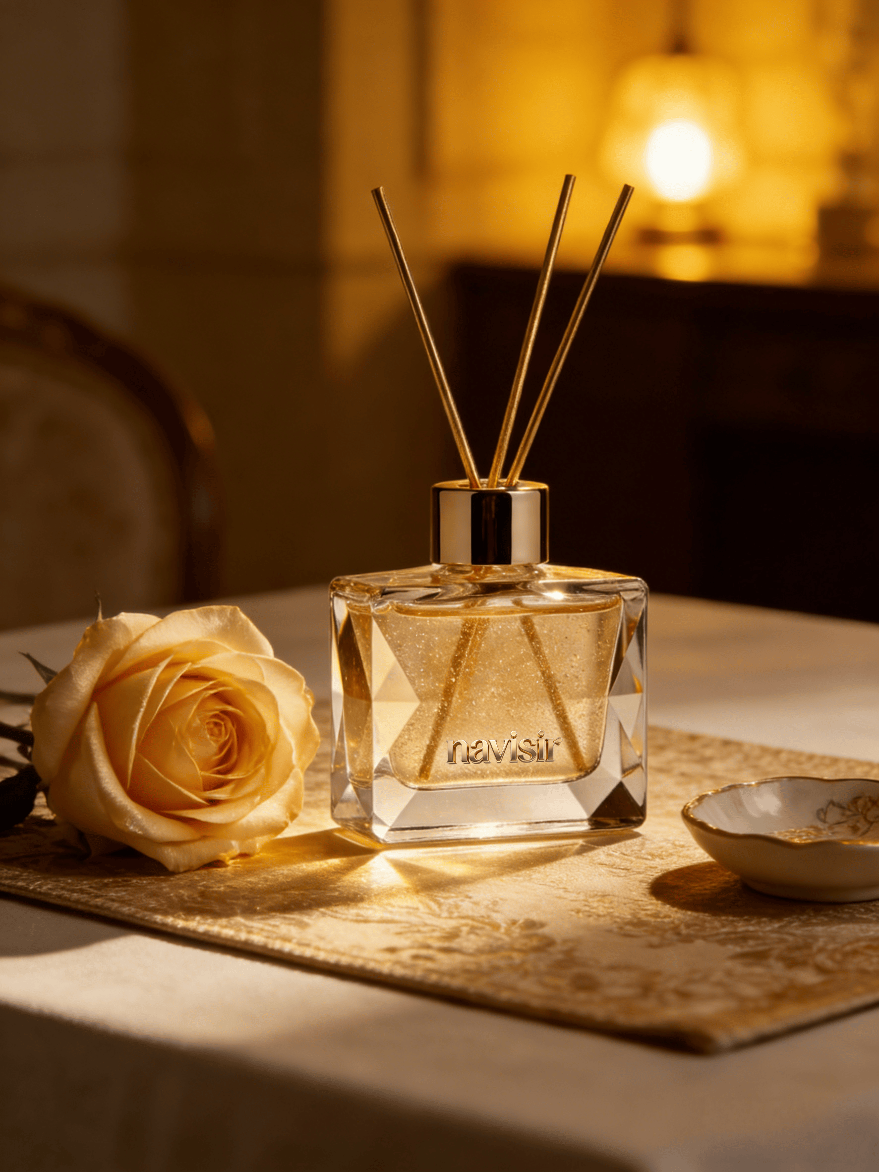Navisir Premium Champagne Scent Reed Diffuser