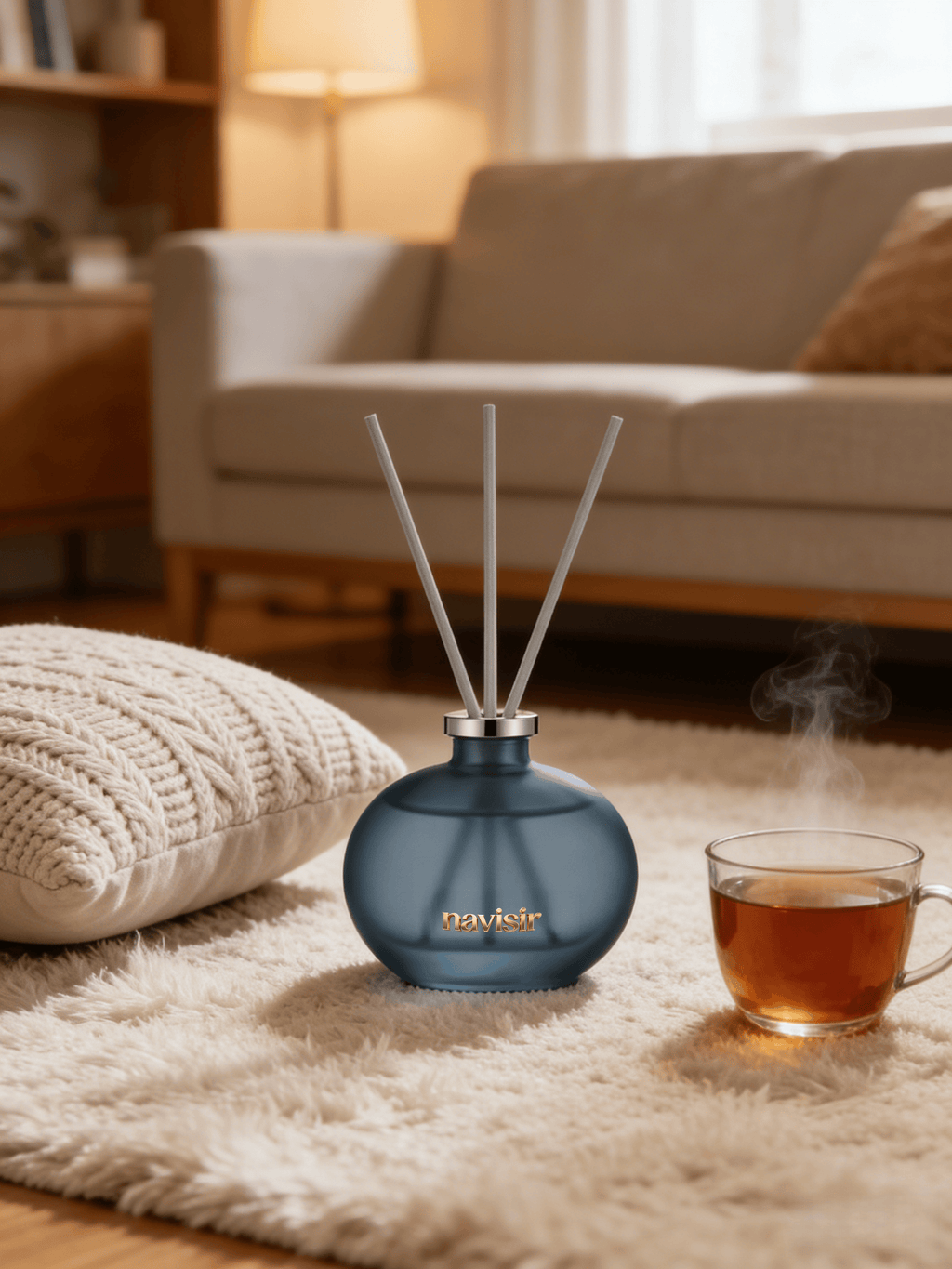 Navisir Misty Blue Frosted Reed Diffuser