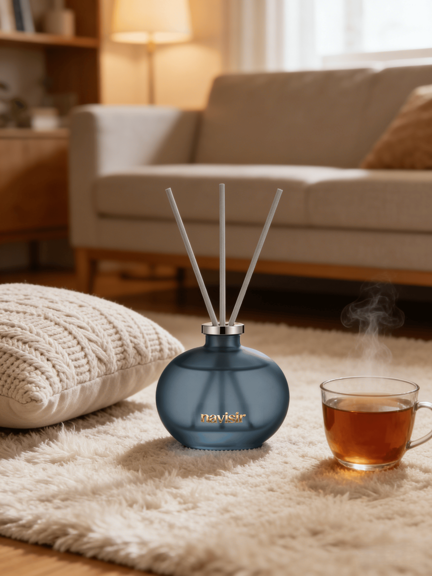 Navisir Misty Blue Frosted Reed Diffuser