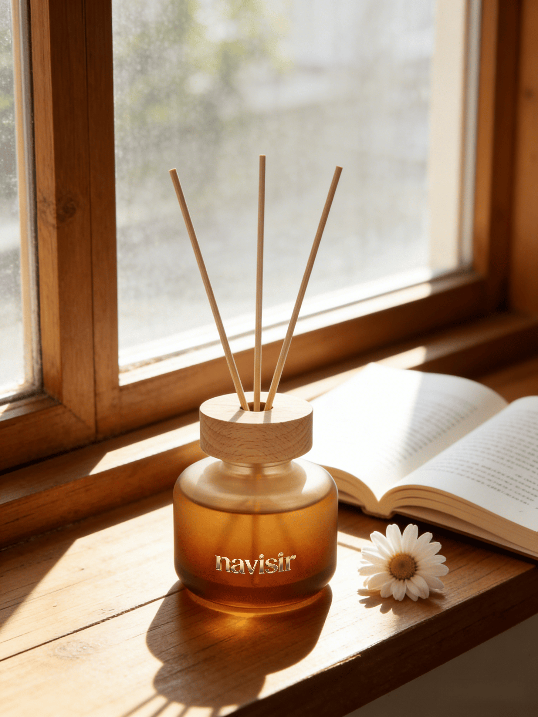 Navisir Minimalist Wood & Amber Diffuser