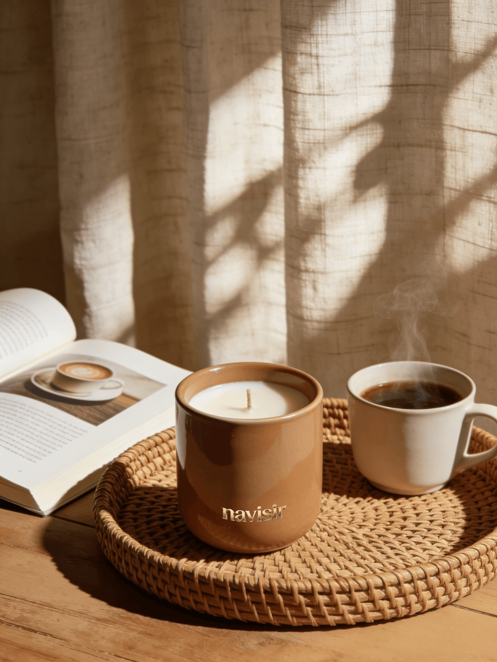 Navisir Terracotta Eggshell Ceramic Scented Candle