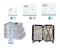 Cordless Travel Vacuum Storage Compression Bag Set
