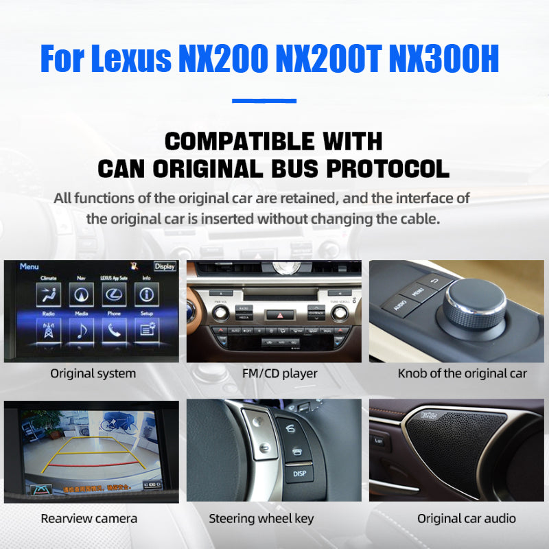 10.25'' Lexus NX 200T 300h 2014 -2021 Android 13 Touch Screen Navigation Multimedia Player With Carplay Android Auto