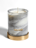 Navisir Translucent Marble Wax Candle with Gold Metal Base