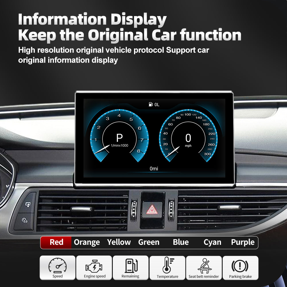 9 inch Audi A6 A7 2012-2018 Android 12 Multimedia Player Navigation GPS Apple Carplay