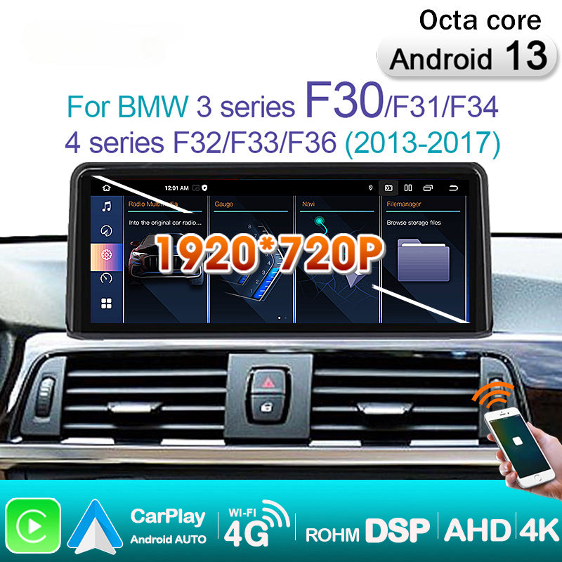 BMW 3/4 Series 2013-2017 F30 F31 F34  F32 F33 F36 Car Radio Android 13 Car Audio 12.3'' Screen Android Auto Carplay