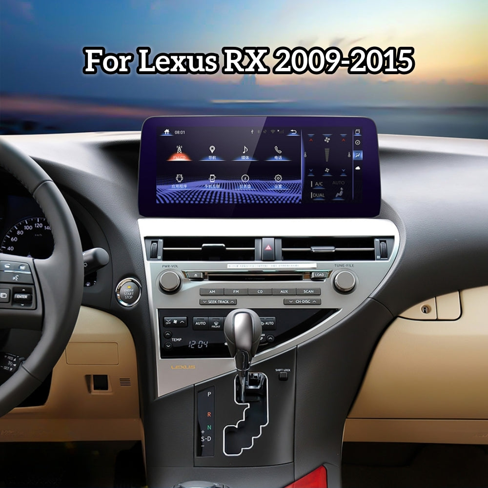 Lexus RX270 RX350 RX450H 2009-2015 Touch Screen Android 12 Car GPS Navigation Multimedia DVD Player With Carplay Android Auto