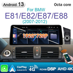 BMW E81 E82 E87 E88 2007-2012 Car Radio  Android 13 Car Audio 12.3'' Screen Android Auto Carplay