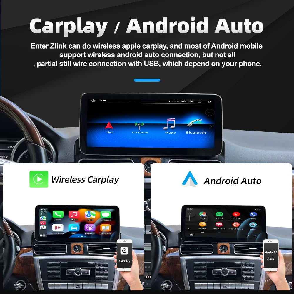 Mercedes ML W166 GL X166 2013-2015 Android Car GPS Radio Player WIFI SIM IPS Touch Screen Auto Multimedia Carplay