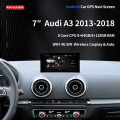 Audi A3 2013-2018 7 INCH Android 13 Multimedia Player Navigation GPS Apple Carplay