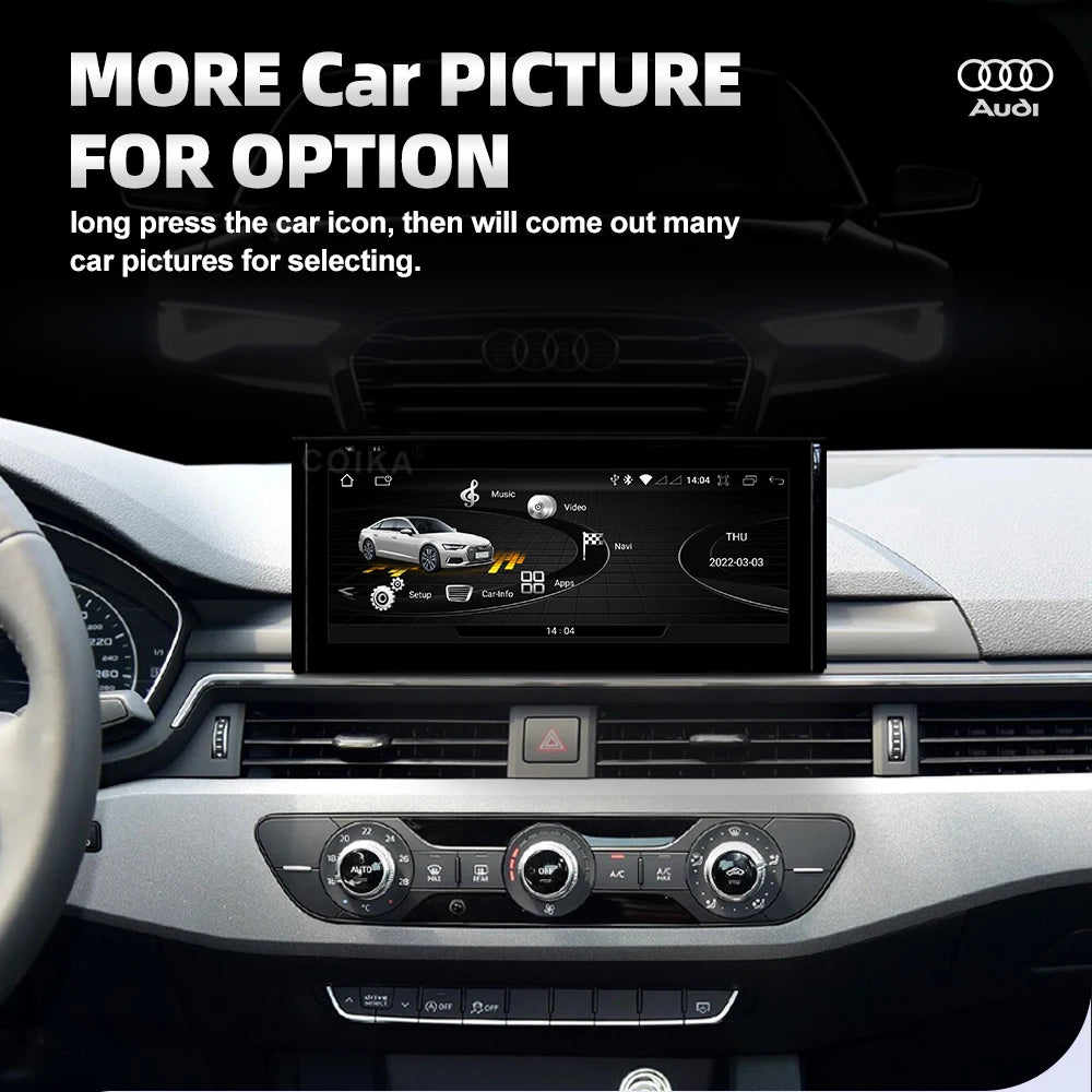 Audi Q5 2017-2019 Android 12 Multimedia Player Navigation GPS Apple Carplay