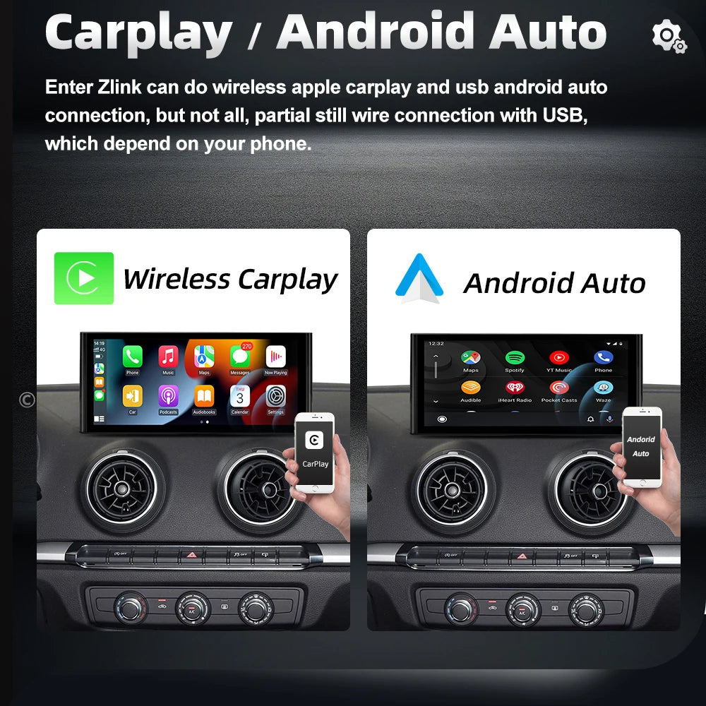 Audi A3 2012-2018 Android 13 Multimedia Player Navigation GPS Apple Carplay