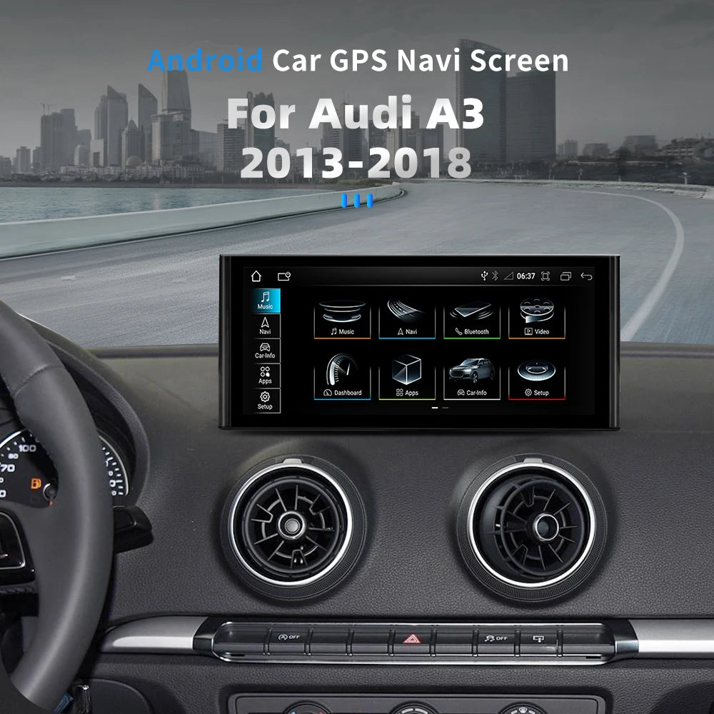 Audi A3 2012-2018 Android 13 Multimedia Player Navigation GPS Apple Carplay